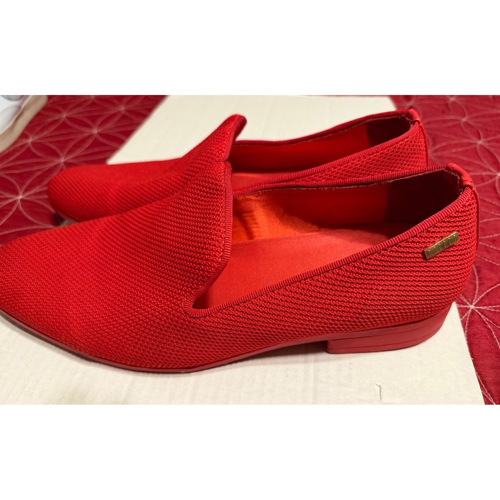 UUBARIS Mens Red Knit Loafer Shoes Slip On Casual Dress Comfort Size 10